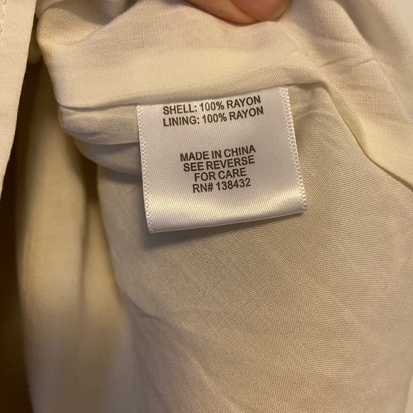 NWOT Brown and White Floral Midi Skirt with Pockets - Picture 7 of 12